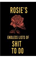 Rosie's Endless Lists of Shit to do