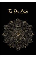 To Do List: Mandala Weekly Work Task Checklist - Daily Task Planner - To Do List Notebook - Agenda Notepad For Men, Women, Students & Kids
