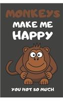 Monkeys Make Me Happy You Not So Much