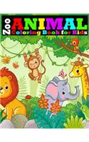 Zoo Animal Coloring Book for Kids