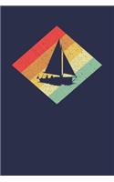 Sailor Notebook: Retro Vintage 80s Sail 6 x 9 Lined Ruled Journal Gift for Sailors And Sailing Lovers (108 Pages)