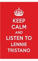 Keep Calm and Listen to Lennie Tristano: Lennie Tristano Designer Notebook