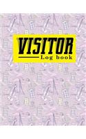 Visitor Log Book: Visitor Book For Business, Visitor Sign In Sheets, Visitor Register Book Template, Visitors Register, For Signing In and Out, 8.5 x 15, Cute Paris &(47 Visitor Log Book)