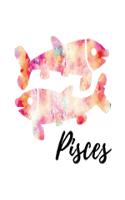 Pisces: Pisces Grimoire Spellcasting Journal Purple Pink