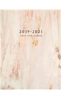 2019-2021 Three Year Planner: Weekly Planner 8.5 x 11 with To-Do List (Marble Cover Volume 3)