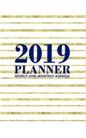 2019 Planner Weekly and Monthly Agenda