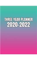 Three Year Planner 2020-2022