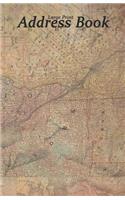 Large Print Address Book: Vintage Map of Canada & Alaska, 5.5 X 8.5 Inch, Organize Family, Friends and Contacts in One Convenient Place, Ideal for Canadians