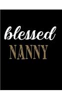 Blessed Nanny: Blank Lined Journal