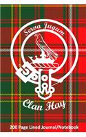 Clan Hay 200 Page Lined Journal/Notebook