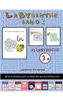 Labyrinthe für Kinder (Band 2): 25 vollfarbig bedruckbare Labyrinth-Arbeitsblätter für Vorschul-/Kindergartenkinder