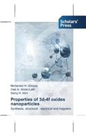 Properties of 3d-4f oxides nanoparticles