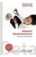 Altpapier (Medienkolumne)