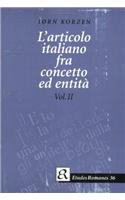 L'articolo italiano fra concetto ed entitá