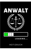 Anwalt Loading... Notizbuch