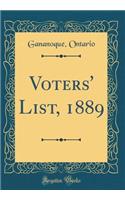 Voters' List, 1889 (Classic Reprint)