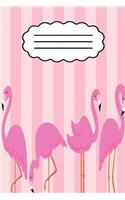 Flamingo: Flamingo Notebook, Journal, Diary with 120 lined pages / size 6x9 inch