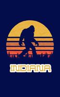Indiana: Bigfoot themed journal with names of States in America.