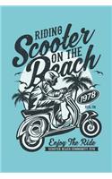 Scooter at the Beach Notebook