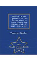 Memoir of the Operations of the British Army in India