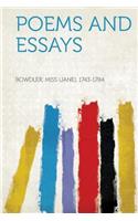 Poems and Essays