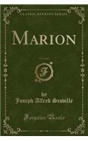 Marion, Vol. 3 of 3 (Classic Reprint)