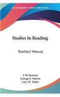 Studies In Reading
