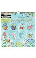 Simply Grateful 2021 12x12 Diecut Spiral Calendar
