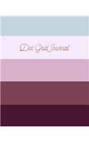 Dot Grid Journal: Purple and Blue Stripes, 150 Dot Grid Pages