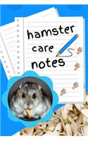 Hamster Care Notes