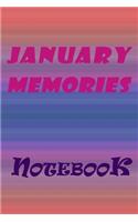 January Memories Notebook, New Year Gift, Gift For friends