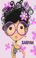 Zariyah: Sweet Sprinkled with Sassy Book Personalized with Name. This Blank Lined Book with 105 Pages to Write in can be used as a Journal or Notebook and Ma