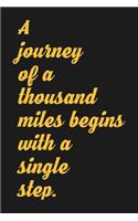 Journey of a Thousand Miles Notebook