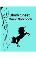 Blank Sheet Music Notebook