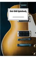 Dot Grid Notebook: Electric Rock Guitar Notebook - Beautiful 100-Page Dotted Bullet Work Book to Write in - Stylish 6 X 9 Dot Journal (Music Notebooks)