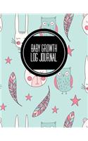Baby Growth Log Journal: Blue Design Log Book for Baby Activity: Eat, Sleep and Poop and Record Baby Immunizations and Medication(60 Baby Health Record Journal Book)