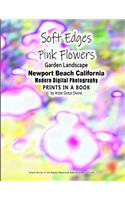 Soft Edges Pink Flowers Garden Landscape Newport Beach California Modern Digital Photography PRINTS IN A BOOK by Artist Grace Divine