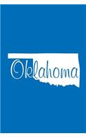 Oklahoma - Cobalt Blue Lined Notebook with Margins: 101 Pages, Medium Ruled, 6 x 9 Journal, Soft Cover