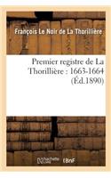 Premier Registre de la Thorillière: 1663-1664