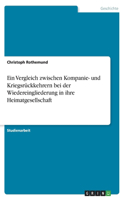 Vergleich zwischen Kompanie- und Kriegsrückkehrern bei der Wiedereingliederung in ihre Heimatgesellschaft