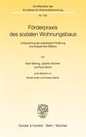 Forderpraxis Des Sozialen Wohnungsbaus
