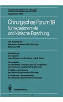 106. Kongreß Der Deutschen Gesellschaft Für Chirurgie München, 29. März -- 1. April 1989