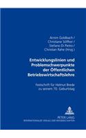 Entwicklungslinien Und Problemschwerpunkte Der Oeffentlichen Betriebswirtschaftslehre