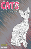 Pattern Coloring Books Easy Level - Animals - Cats
