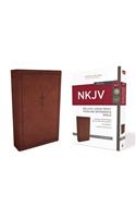 NKJV, Deluxe Thinline Reference Bible, Large Print, Imitation Leather, Red, Red Letter Edition, Comfort Print