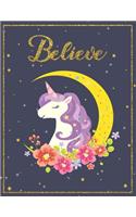 Unicorn Cornell Notes Notebook
