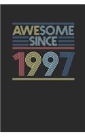 Awesome Since 1997: Graph Paper Notebook - Happy Birthday Gift or Happy Anniversary Gift Idea