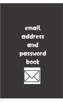 Email Address and Password Book