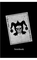 Joker Notebook: Liniertes Notizbuch für Kartenspiel, Spielkarten, Glücksspiel, Poker und Bridge Fans - Notizheft Klatte für Männer, Frauen und Kinder