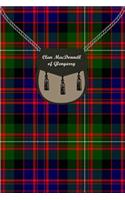 Clan MacDonnell of Glengarry Tartan Journal/Notebook